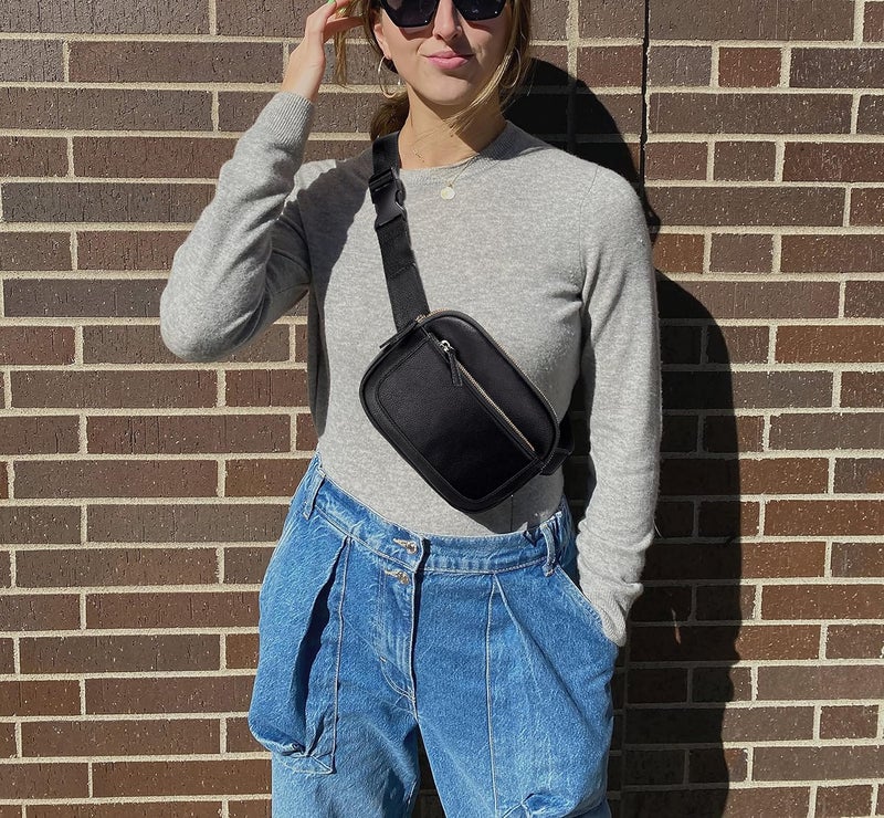 UTO Fanny Pack for Women Crossbody Trendy Fashion Belt Purse Chest Waist Hip Bumbag for Outdoor Shopping Travel Hiking - Image 2